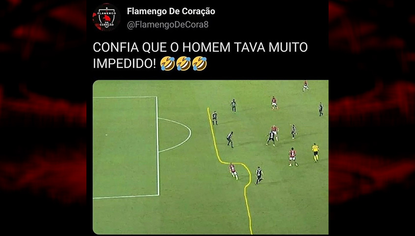 Pênalti polêmico a favor do Flamengo é motivo de piada na web; veja memes, Torcedores