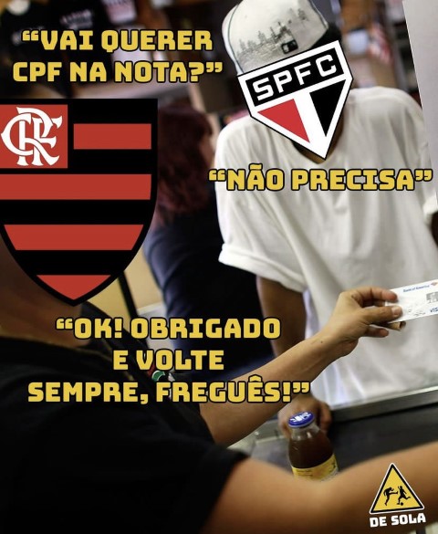 CPF na nota? Vitória do Flamengo diante do São Paulo rende memes