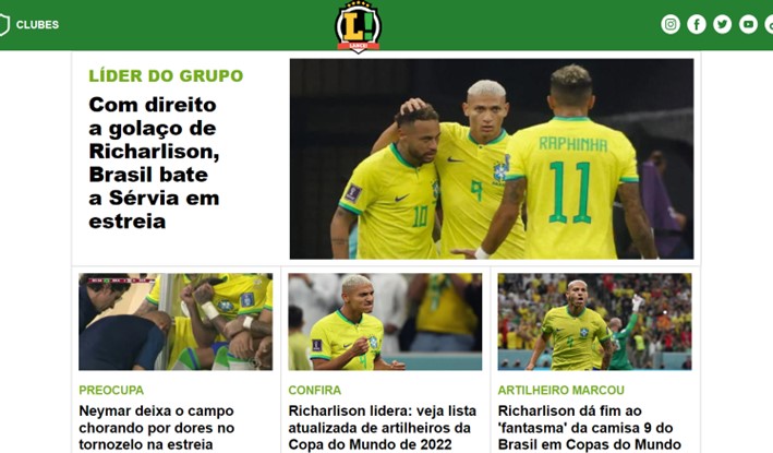 Brasil vence Sérvia na estreia da Copa do Mundo com brilho de Richarlison -  Copa do Mundo - Diário do Nordeste