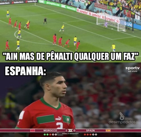 Espanha perde para o Marrocos e Internet vai à loucura; veja memes