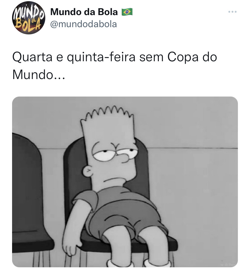 Dois dias sem jogos da Copa do Mundo gera memes na internet; veja