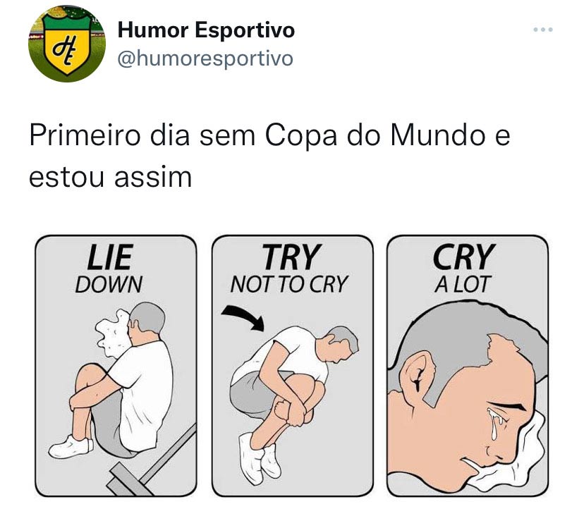 E agora? Torcedores fazem memes com dias sem jogos da Copa do