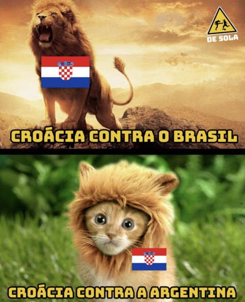 Argentina x Croácia: veja os memes do jogo da Copa do Mundo