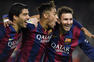 Barcelona x Atlético de Madrid - Suárez, Neymar e Messi (Foto: Lluis Gene/ AFP)