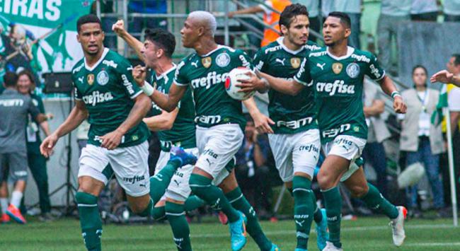 Palmeiras x São Paulo - Comemoração Palmeiras