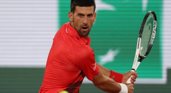Novak Djokovic na estreia em Roland Garros