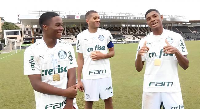 Endrick, Luis Guilherme e Vareta - Sub-17 Palmeiras