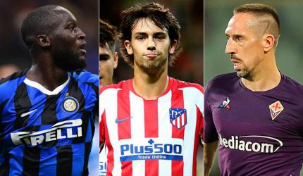 Montagem - Griezmann, Cristiano Ronaldo e Van Dijk