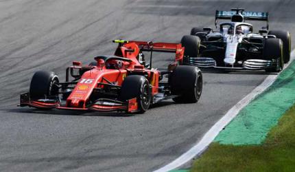 Leclerc e Hamilton - Mercedes - Itália