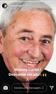 Morre Aos 68 Anos Wianey Carlet Autor De Messi Ou Taison O Tempo Dira Quem Sera O Melhor Lance