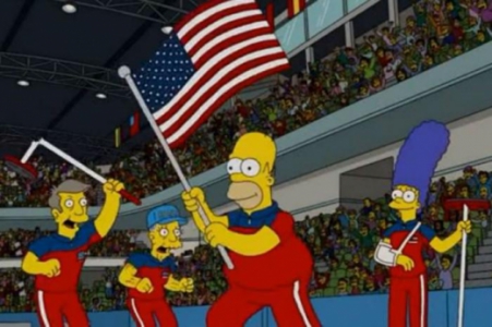 Resultado de imagem para simpsons e o curling
