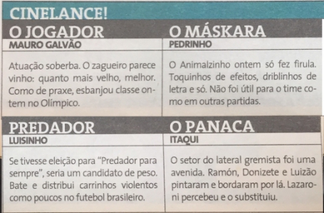 CINELANCE! - Vasco x Grêmio 98