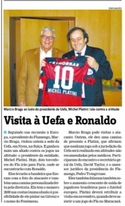 MÃ¡rcio Braga e Michel Platini