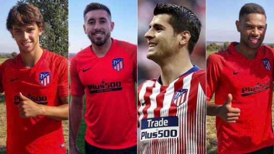 Montagem João Félix, Hector Herrera, Alvaro Morata e Renan Lodi