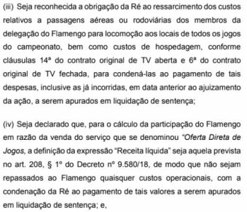 Contrato Flamengo x Globo - Inicial Fla