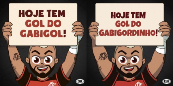 Sósia 'imita' personagem kids do Gabigol