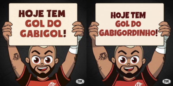 Sósia 'imita' personagem kids do Gabigol