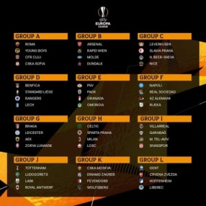 Grupos - Liga Europa