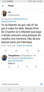 Apoio a Manoel nas redes sociais