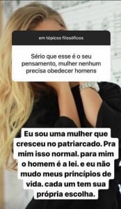 Ekaterina Dorozhko Instagram comentário machista