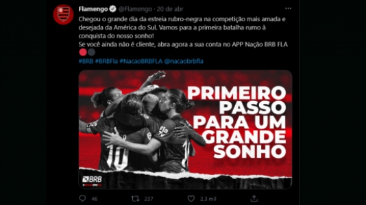 Denúncia da Conmebol contra o Flamengo