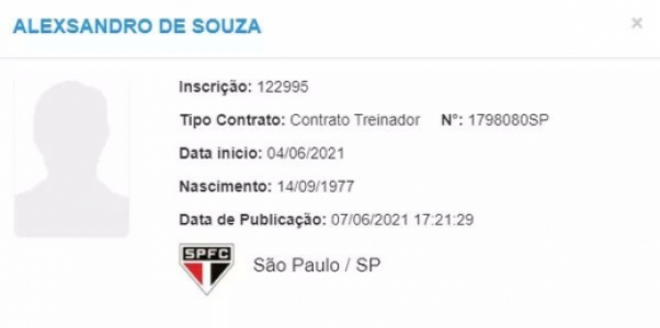 Alex inscrito no BID
