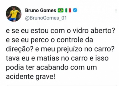 Postagem de Bruno Gomes