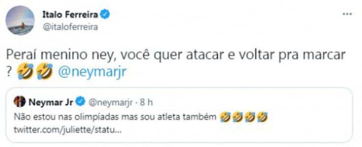 Italo Ferreira, Neymar e Juliette