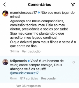 Comentário Felipe Melo Mauricio Souza