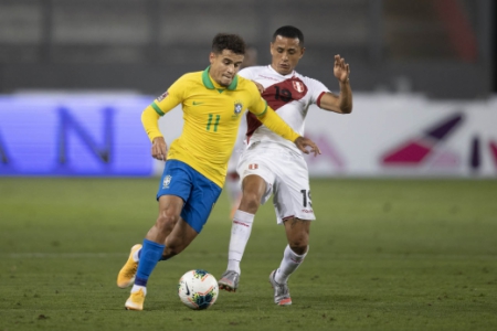Peru x Brasil - Philippe Coutinho