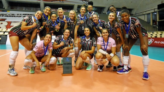 Fluminense vice-campeão carioca de vôlei (Foto: MAILSON SANTANA/FLUMINENSE FC)