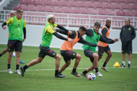 Treino do Flamengo em Doha, no Qatar, no Mundial de Clubes de 2019