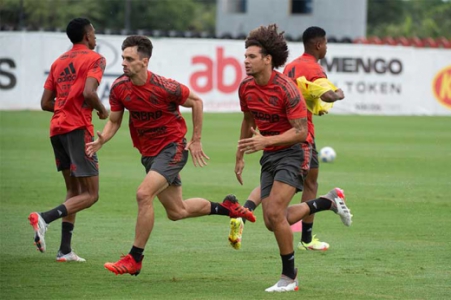 Rodrigo Caio e Arão - Flamengo