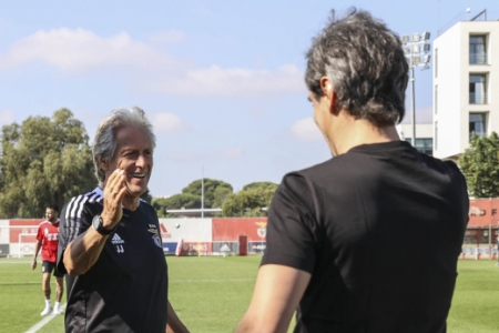 Jonas e Jorge Jesus - Benfica