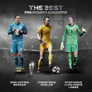 Melhores goleiras de 2021 - Ann-Katrin Berger, Christiane Endler e Stephanie Labbé