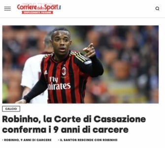 Robinho - Corriere dello Sport