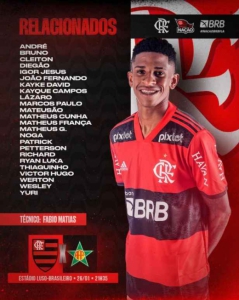 Flamengo x Portuguesa - Relacionados