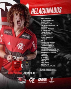 Flamengo - relacionados para a Supercopa 2022