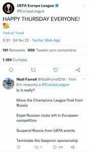 Uefa Europa League - Crise na Ucrânia