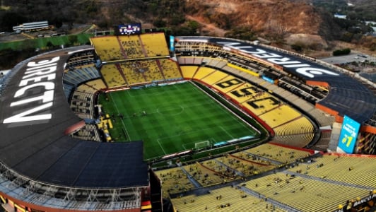 Estádio Monumental, casa do Barcelona de Guayaquil, do Equador, palco da final da Libertadores de 2022