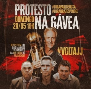 Flamengo - Protesto