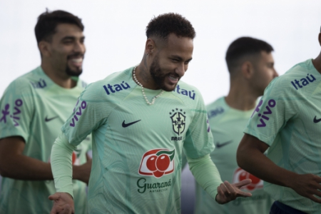 Treino da Seleção Brasileira em Le Havre - 19/09/2022 - Neymar