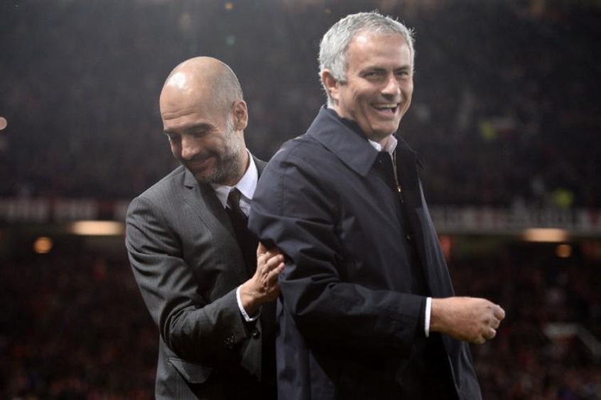 Guardiola e Mourinho - Manchester United x Manchester City