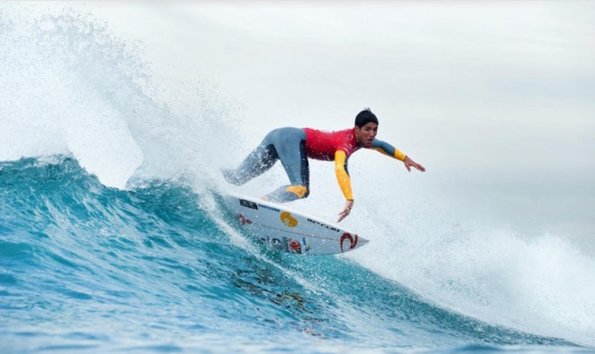 Gabriel Medina surfando em Bells Beach, na Austrália (Foto: Divulgação/WSL)