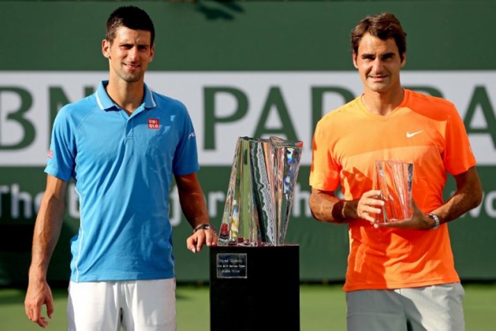 Djoko deu o troco na final de Indian Wells em 2015 ao vencer Roger Federer
