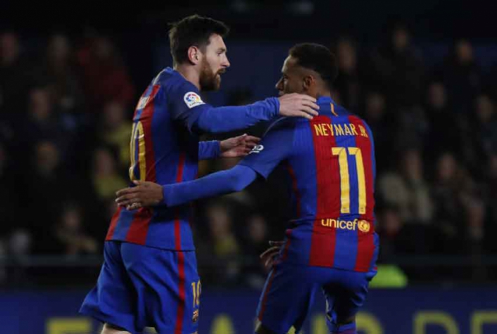 Messi e Neymar - Villarreal x Barcelona