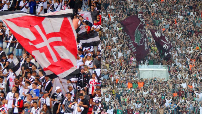 Torcidas de Vasco e Fluminense