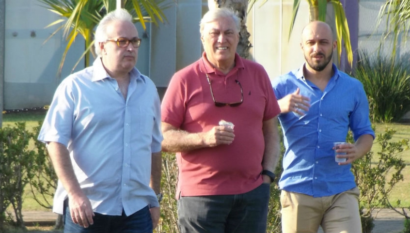 Roberto de Andrade, Flávio Adauto e Alessandro, do Corinthians