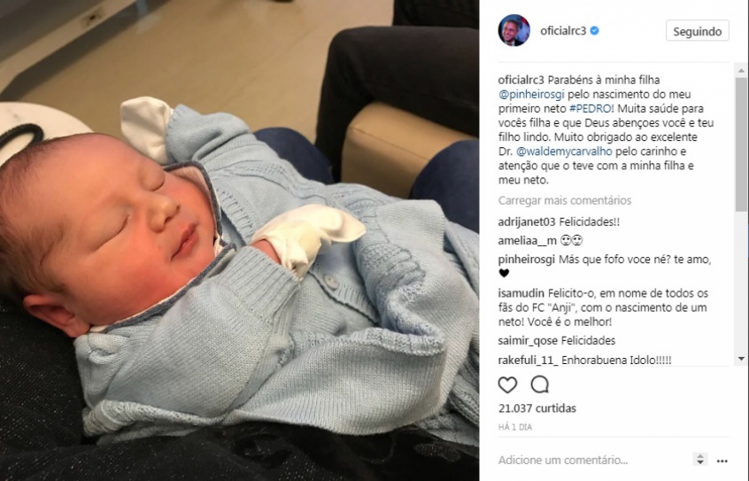 Pedro, neto de Roberto Carlos