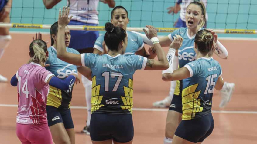 SUPERLIGA FEMININA 17/18: Atual campeão, Sesc RJ estreia em casa contra o Hinode Barueri